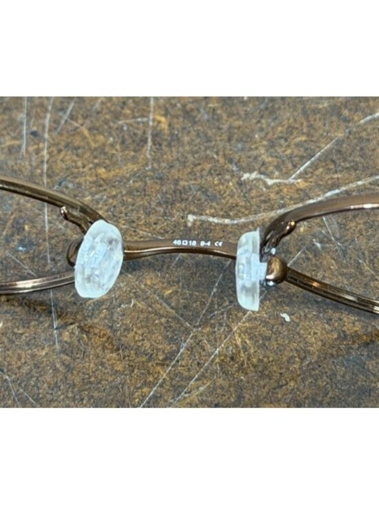 Vintage Ralph Lauren RL620 8ZF Slim Oval Brown Metal Eyeglasses Frames 46-18-130 main image 5